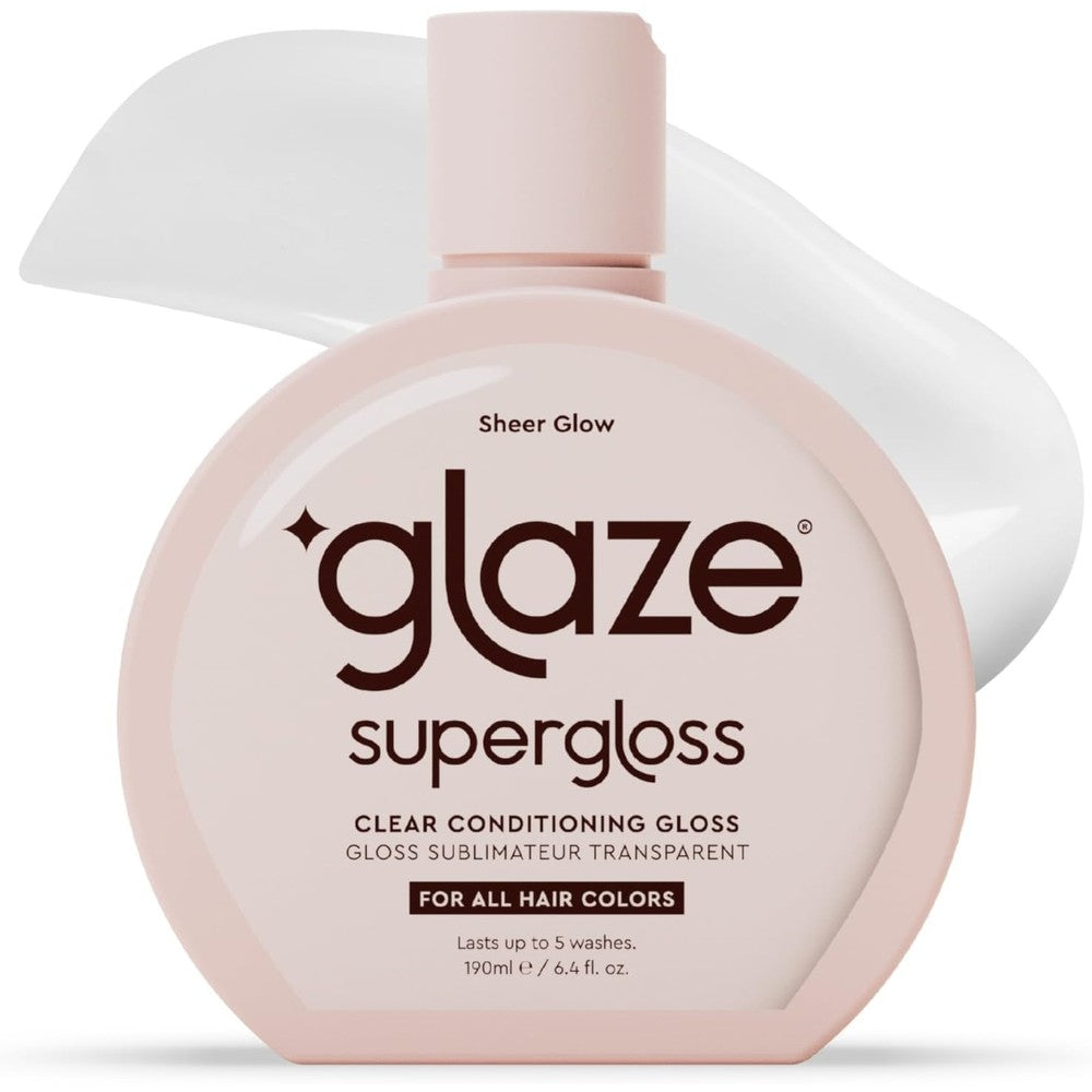 Glaze Supergloss Sheer Glow Clear Conditioning Gloss front view bottle