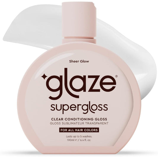 Glaze Supergloss Sheer Glow Clear Conditioning Gloss front view bottle