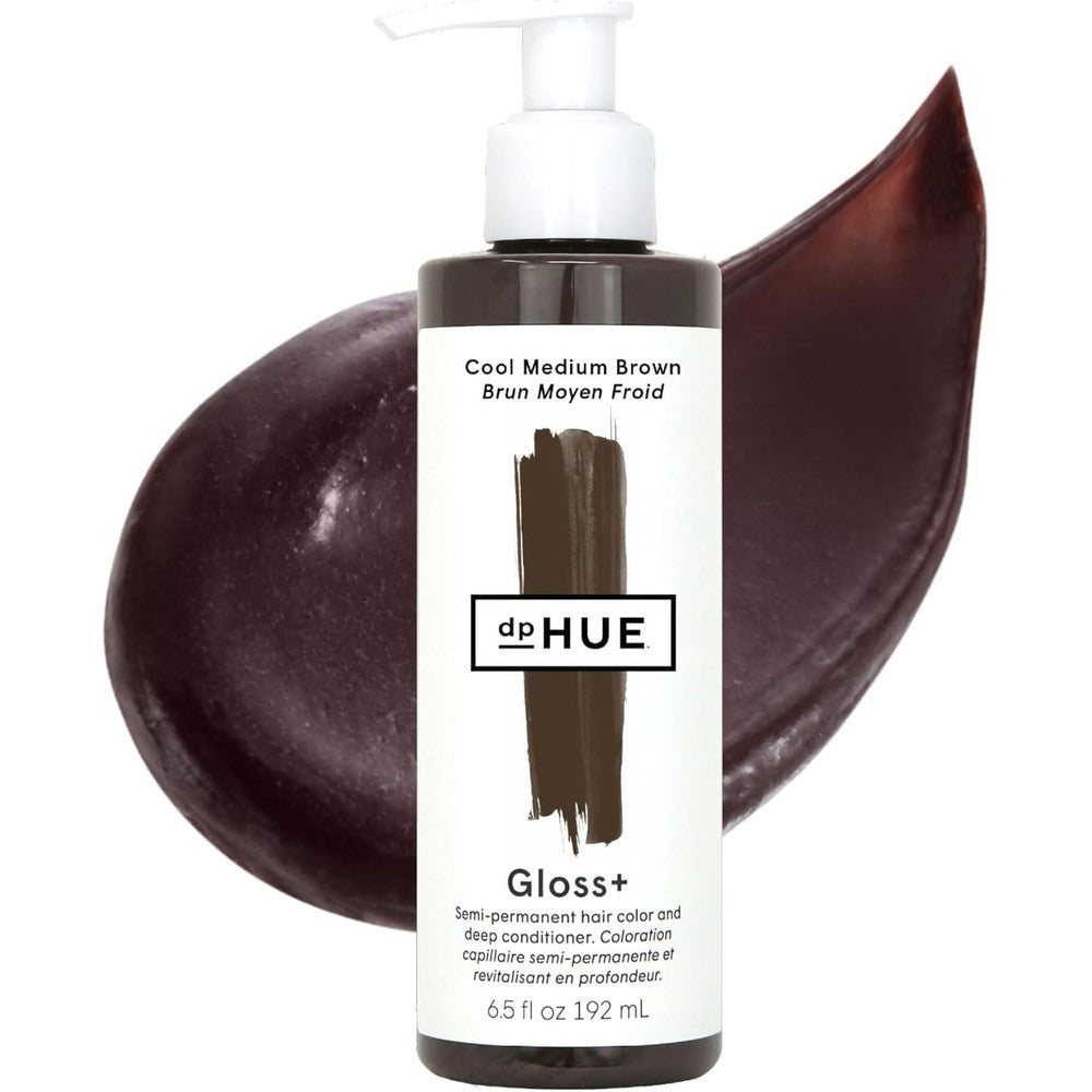 dpHUE Gloss Plus Cool Medium Brown bottle front view