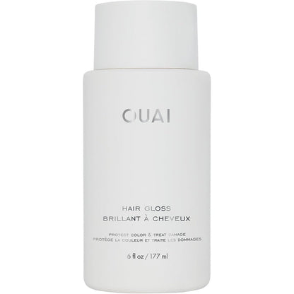 OUAI Hair Gloss 6 oz bottle for in shower shiny hair treatment and glaze