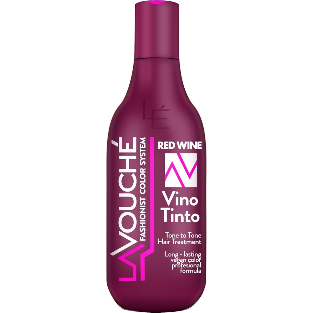 LavouchÃ© Red Wine Color Depositing Hair Treatment bottle front view for dyed hair