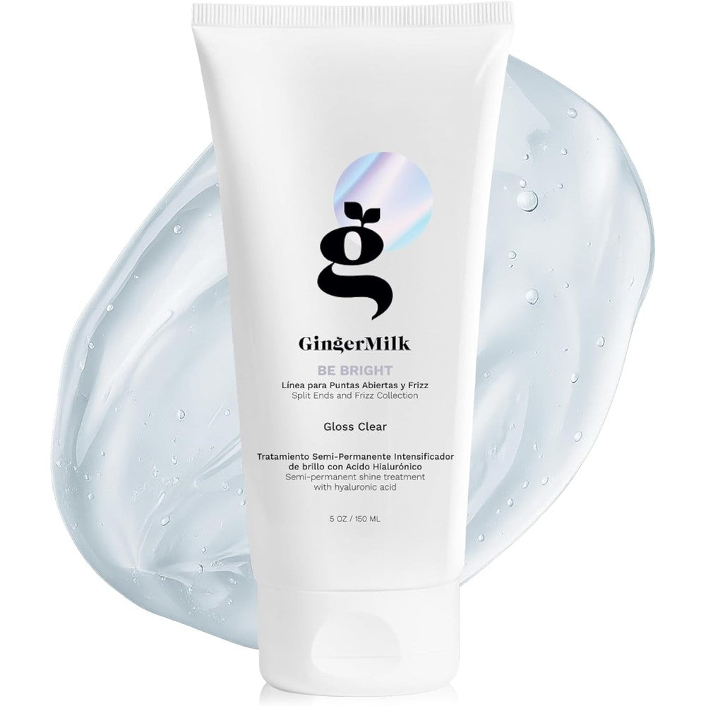 Ginger Milk Be Bright Hair Gloss Clear front view packaging