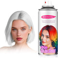 Waybesty white temporary hair color spray front view