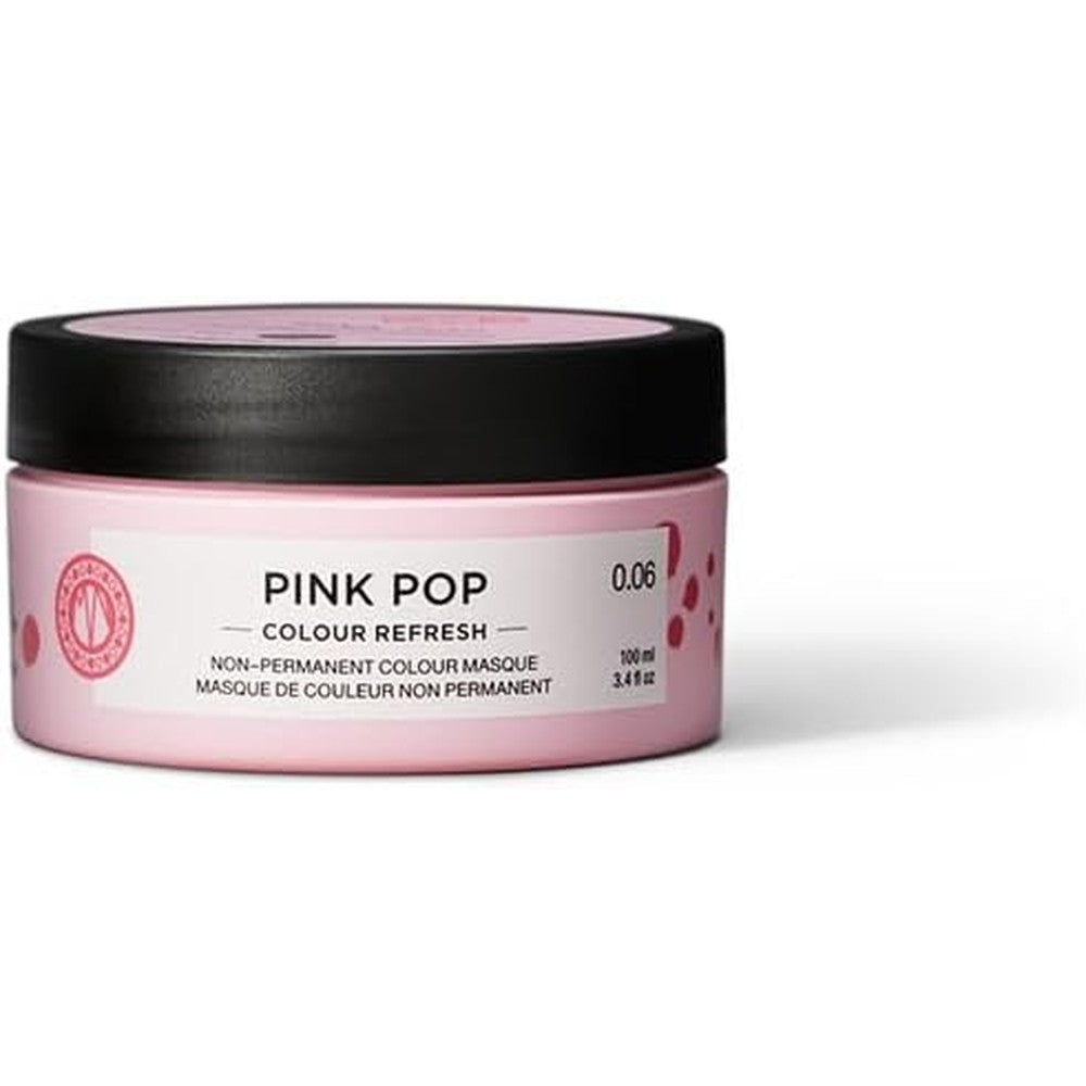 Maria Nila Colour Refresh Pink Pop front view of authentic hair mask jar