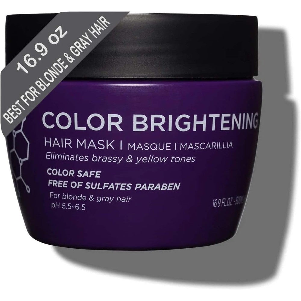 Luseta Purple Hair Mask 16.9 Ounce front view jar for color treated hair toning