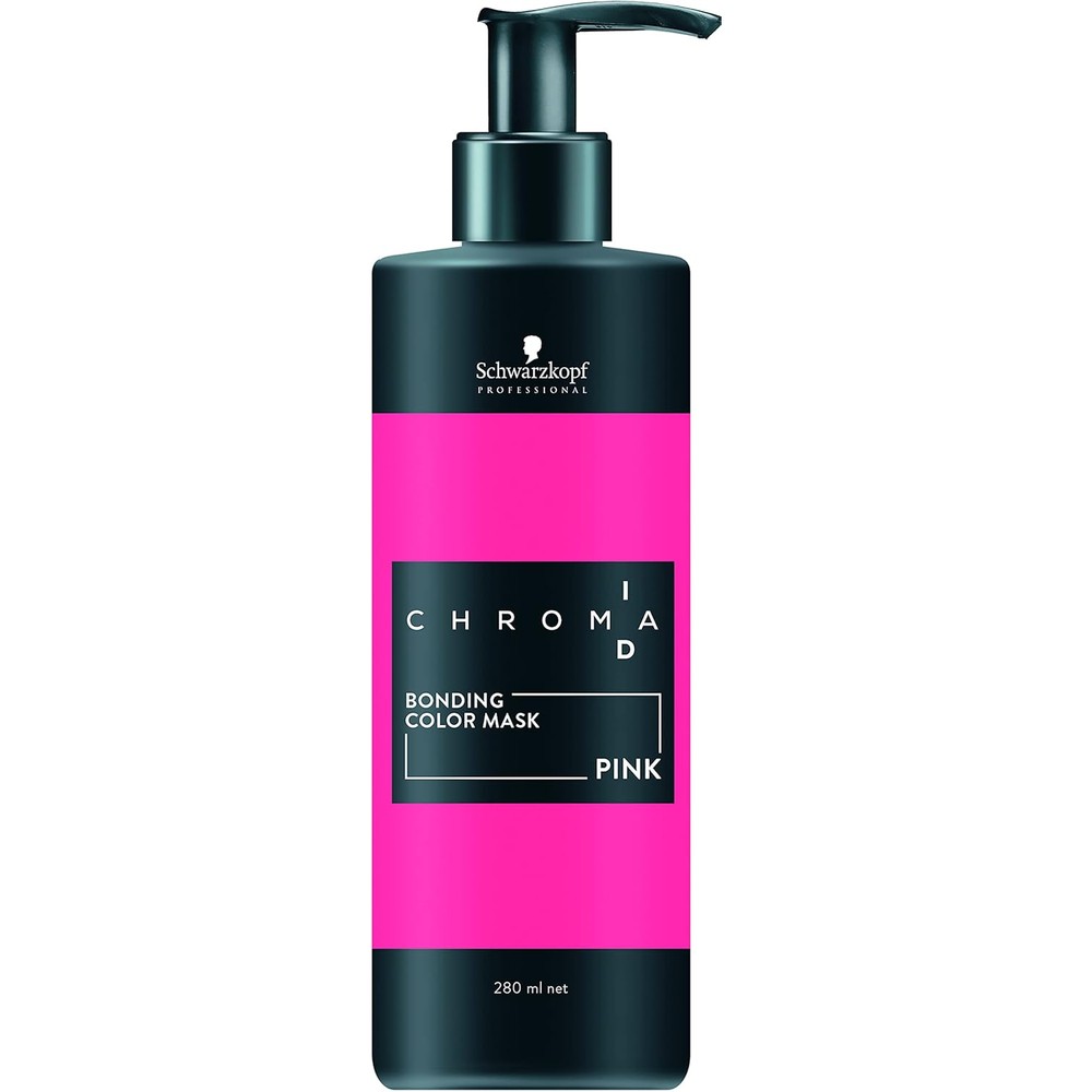 Schwarzkopf Professional Chroma ID Intense Bonding Color Mask Pink 280ml front view bottle semi permanent hair dye
