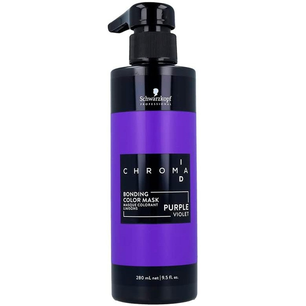 Schwarzkopf Professional Chroma ID Bonding Color Mask Intense Purple 300 Milliliters front view packaging for professional semi permanent hair toning