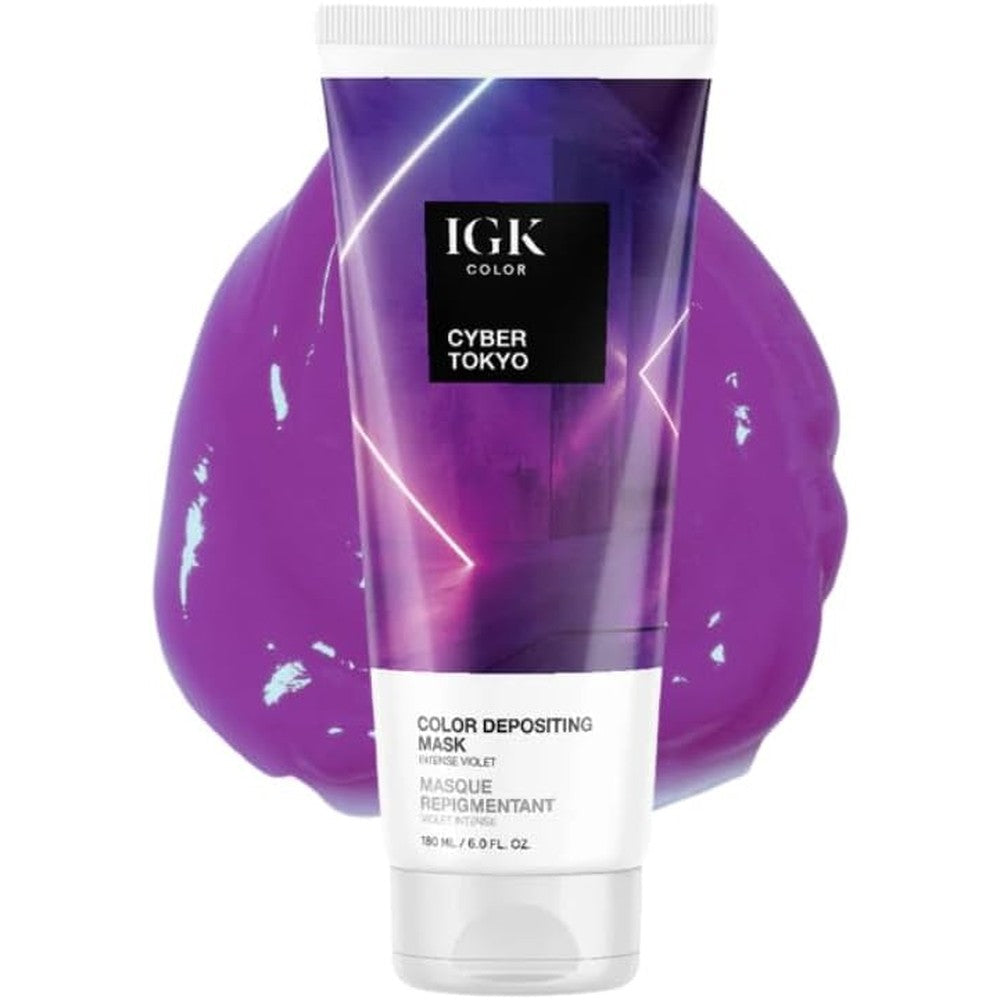 IGK Hair Gloss Toner and Color Depositing Mask Cyber Tokyo front view