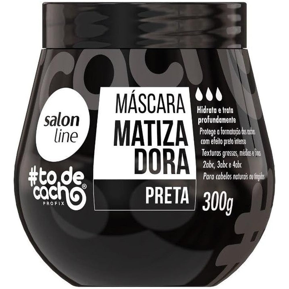 Salon Line ToDeCacho Matizadora Mascara Preta front view jar