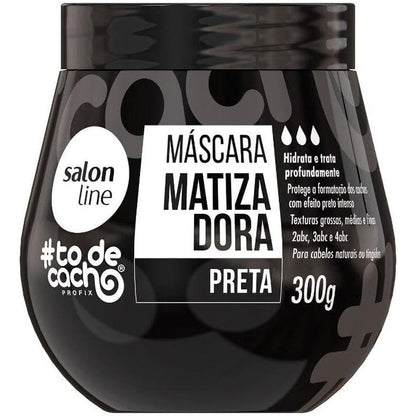 Salon Line ToDeCacho Matizadora Mascara Preta front view jar