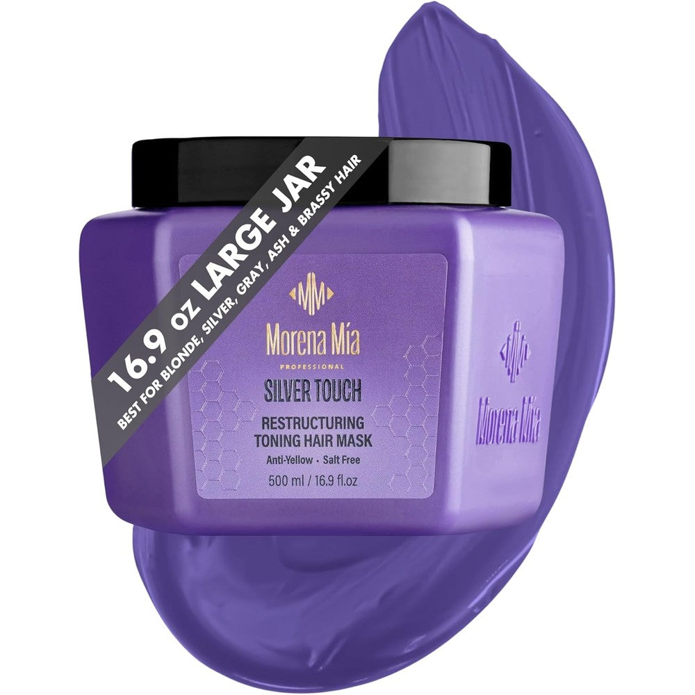 MAREE Morena Mia Keratin Purple Hair Mask front view of the large jar