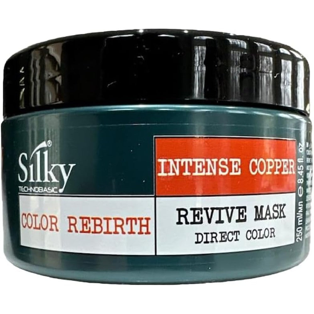 SILKY Technobasic Intense Copper Revive Mask front view of the 250ml container