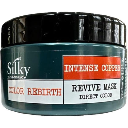 SILKY Technobasic Intense Copper Revive Mask front view of the 250ml container