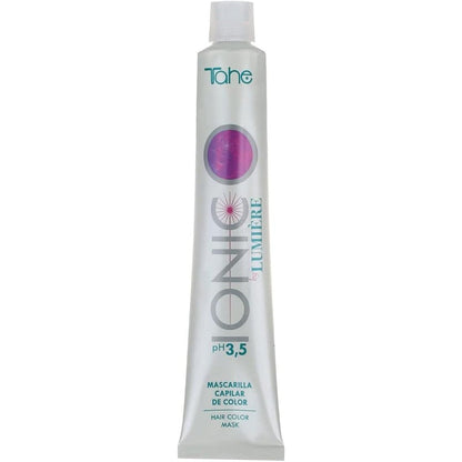 Tahe Ionic Lumiere Hair Color Mask Pearl Blonde front view package showcasing premium salon quality branding.