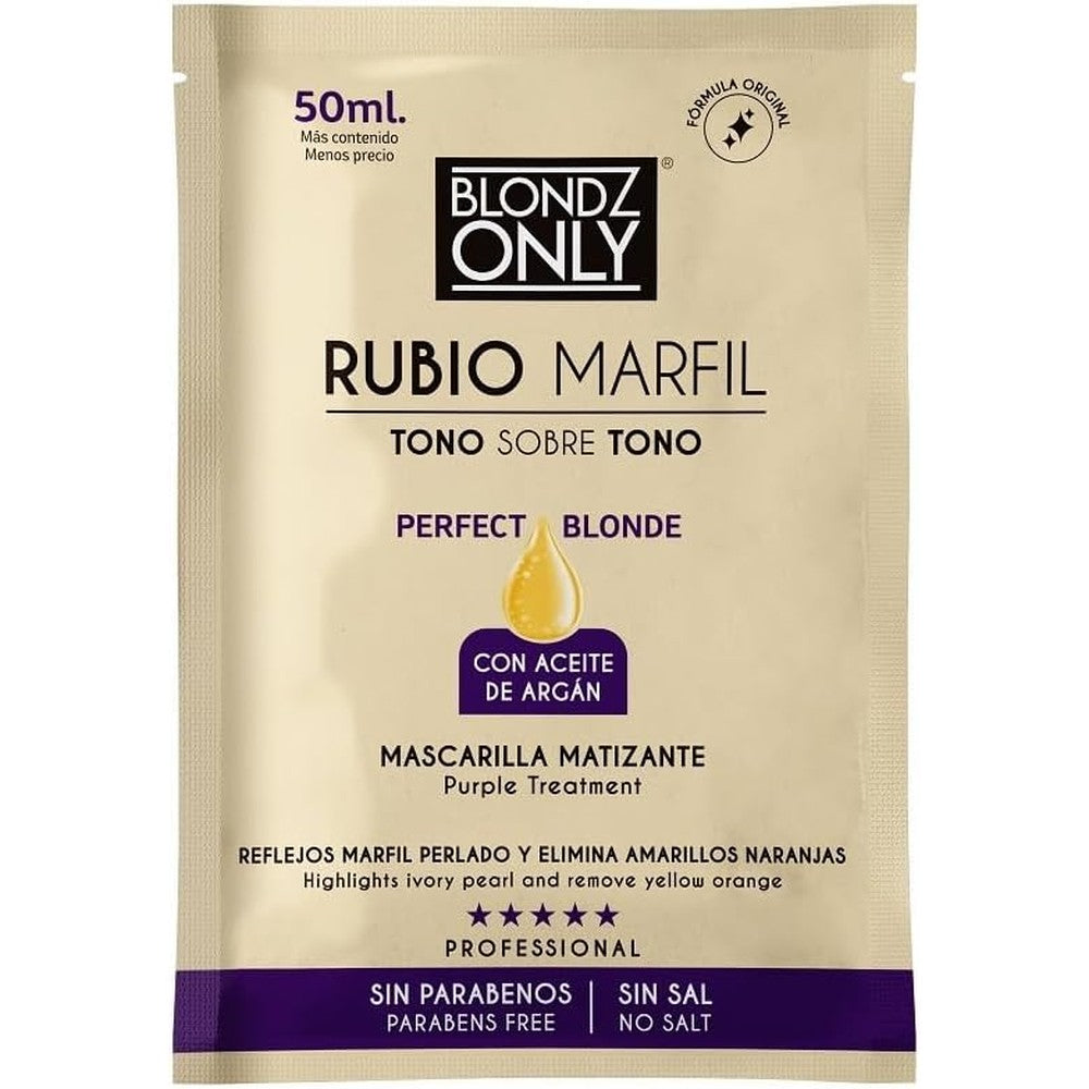 Blondz Only Purple Conditioner Treatment Mask Rubio Marfil front view