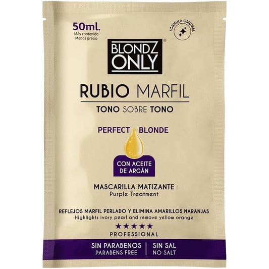 Blondz Only Purple Conditioner Treatment Mask Rubio Marfil front view