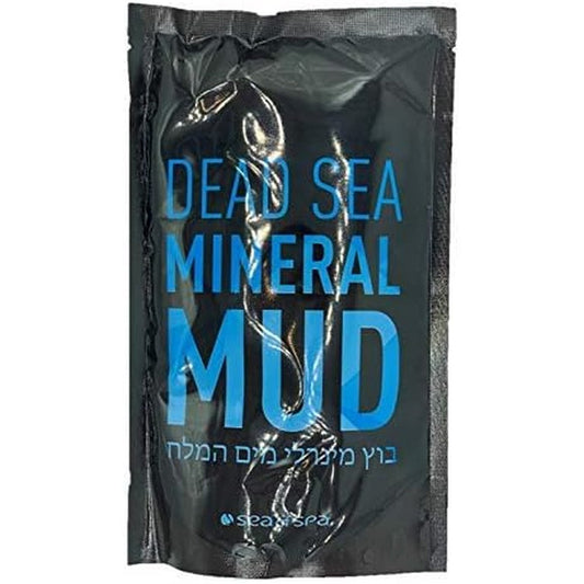 Sea of Spa Dead Sea Mud Bag 600 grams front packaging showing authentic mineral body clay product imported to India.