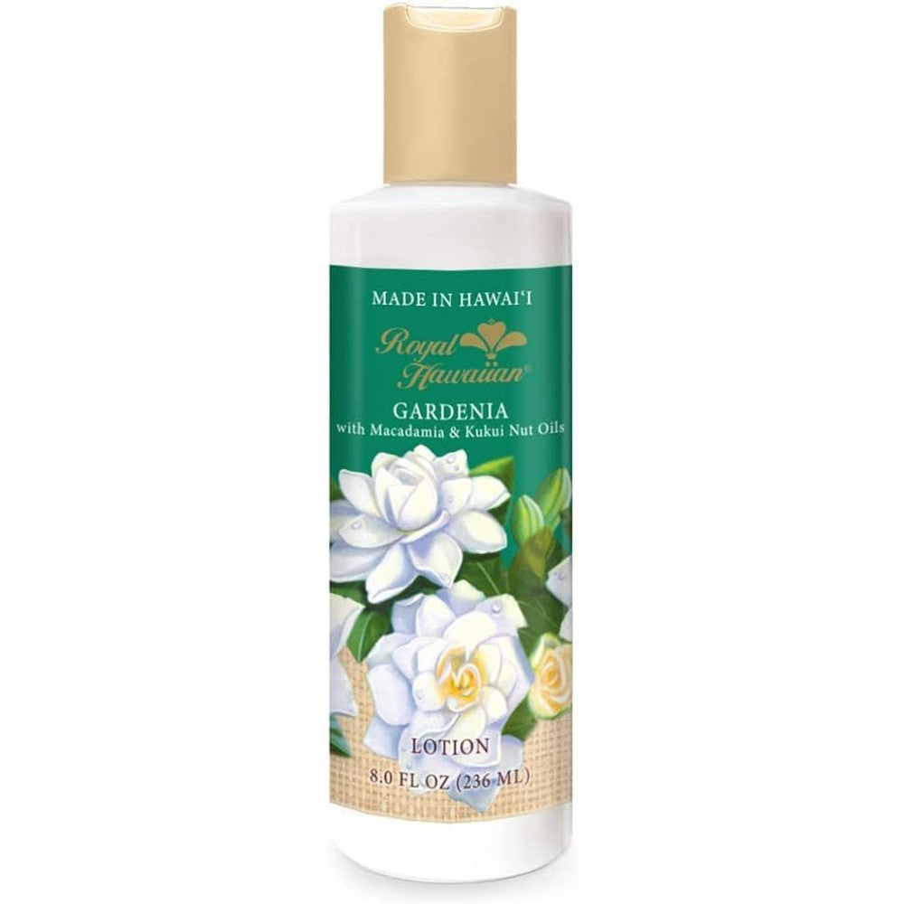 Island Heritage Royal Hawaiian Gardenia Body Lotion front view imported tropical moisturizer bottle