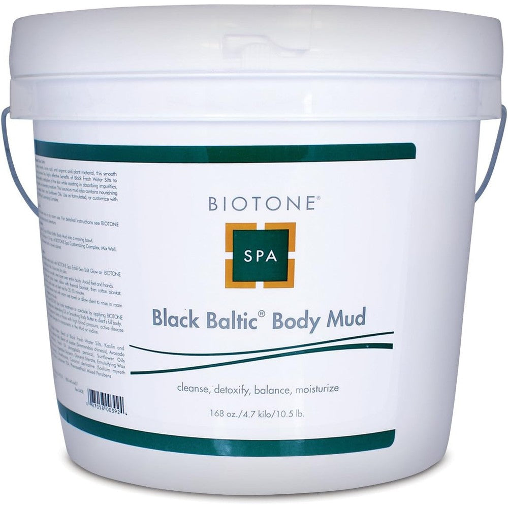 Biotone Black Baltic Body Mud 168 Ounce tub front view