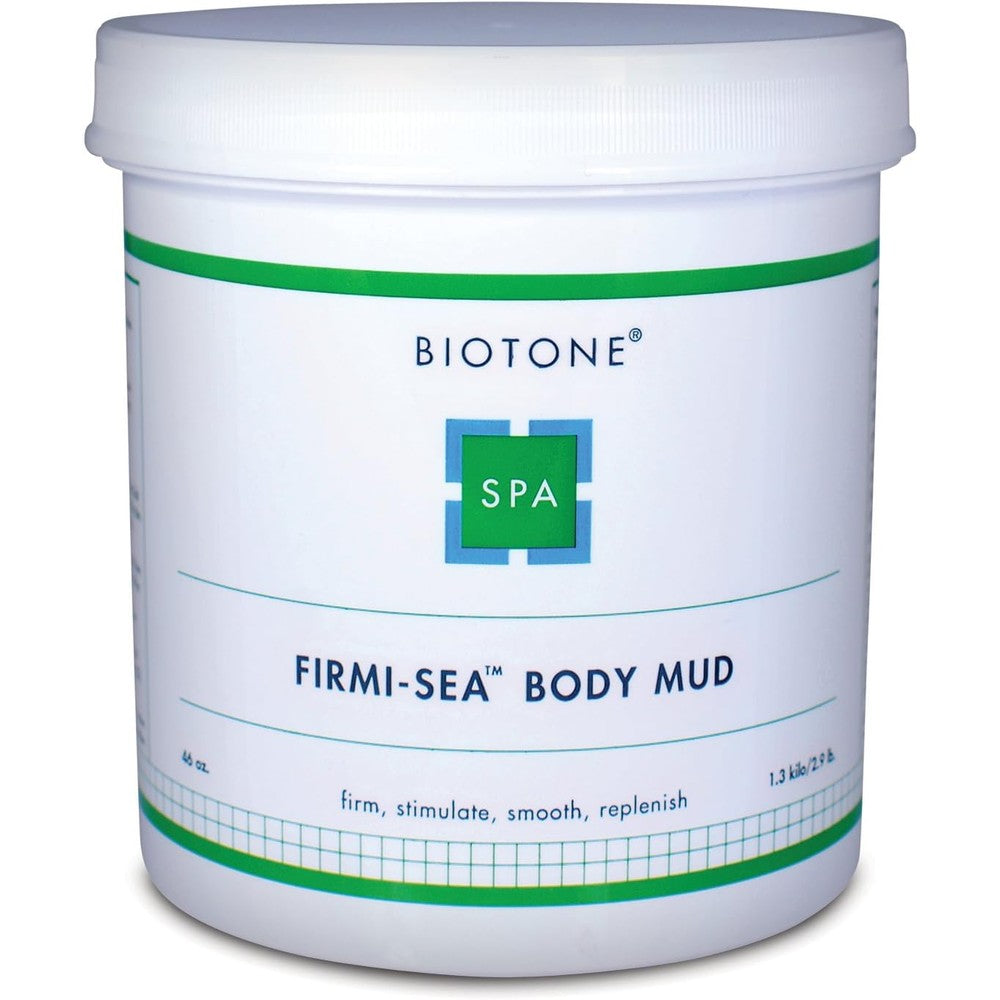 BIOTONE Firmi-Sea Body Mud 46 Ounce front view container for professional body firming treatment.