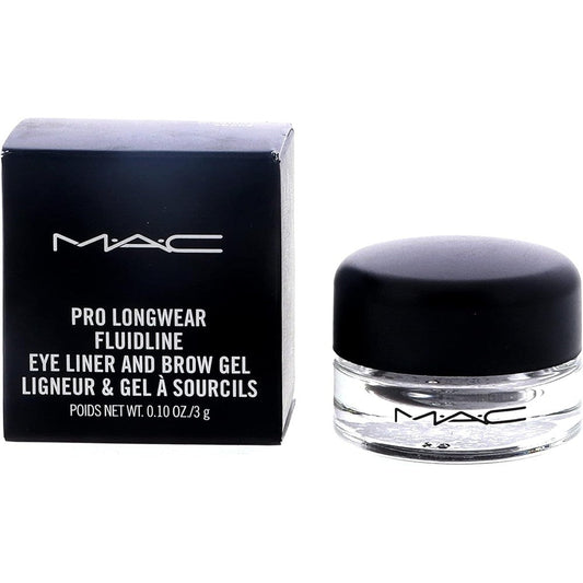MAC Cosmetics Pro Longwear Fluidline Midnight Snack front view glass pot gel eyeliner