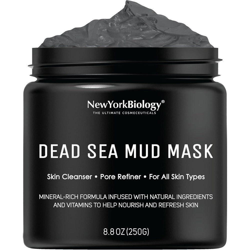 New York Biology Dead Sea Mud Mask jar front view pore refiner