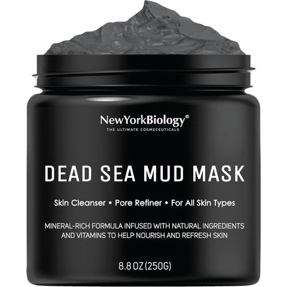 New York Biology Dead Sea Mud Mask jar front view pore refiner