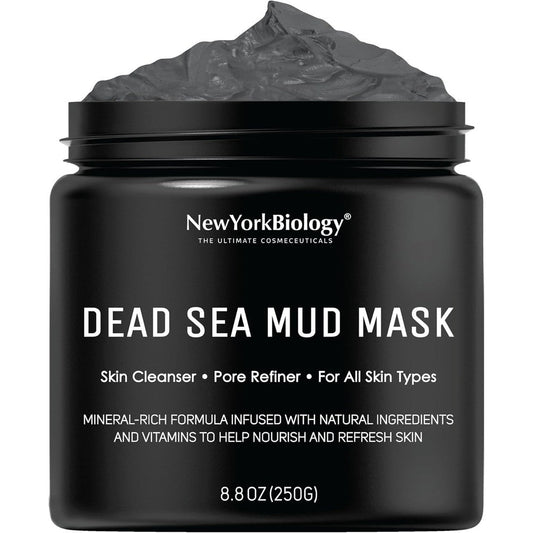 New York Biology Dead Sea Mud Mask jar front view pore refiner