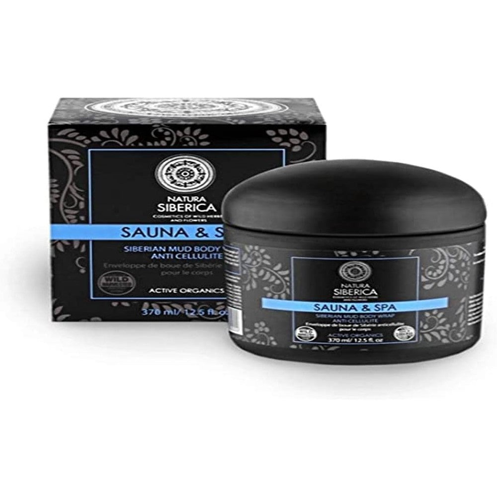 Natura Siberica Sauna and Spa Siberian Mud Body Wrap front view for cellulite reduction