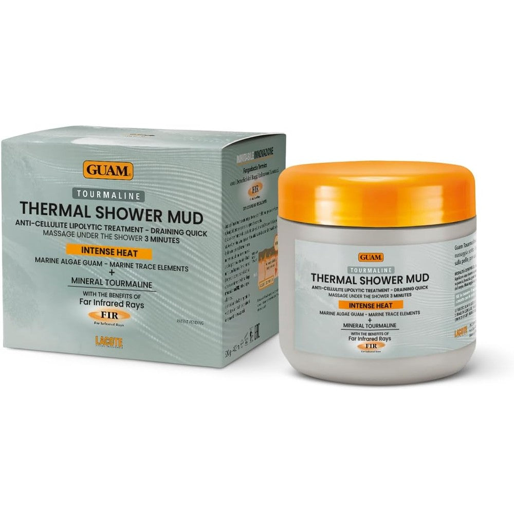 Guam Seaweed and Tourmaline Thermal Mud 500g jar front view