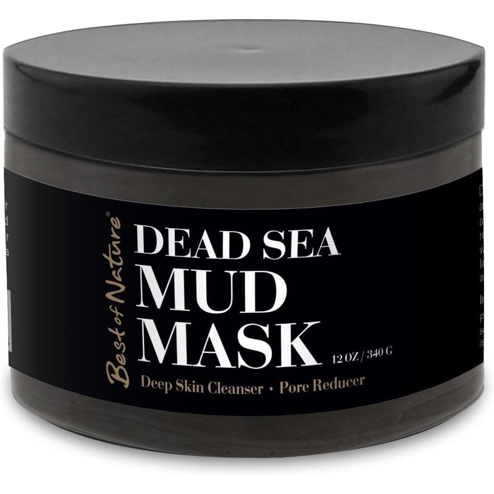 Best of Nature 100% Pure Dead Sea Mud Mask 6.5 Ounce jar front view