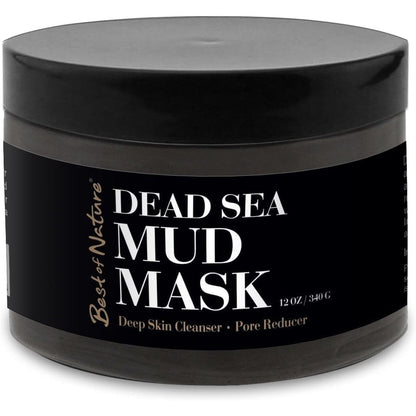 Best of Nature 100% Pure Dead Sea Mud Mask 6.5 Ounce jar front view