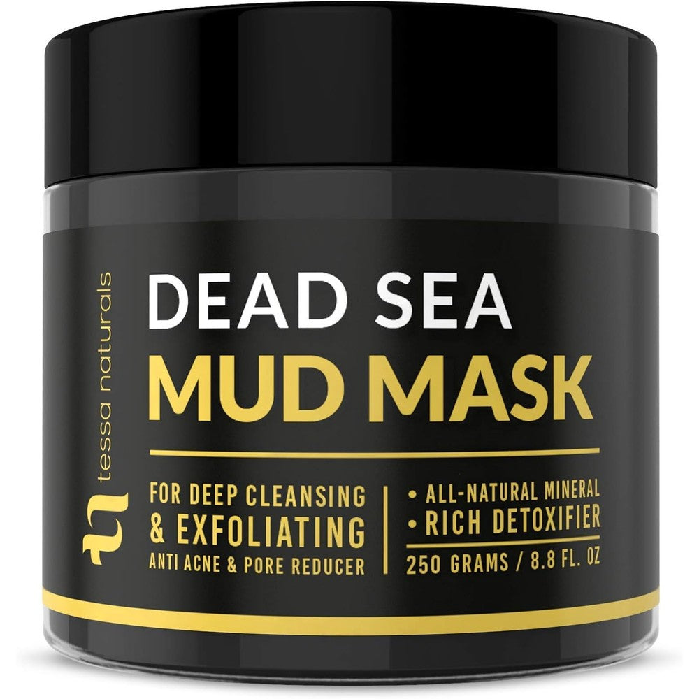 Tessa Naturals Dead Sea Mud Mask front view for face and body