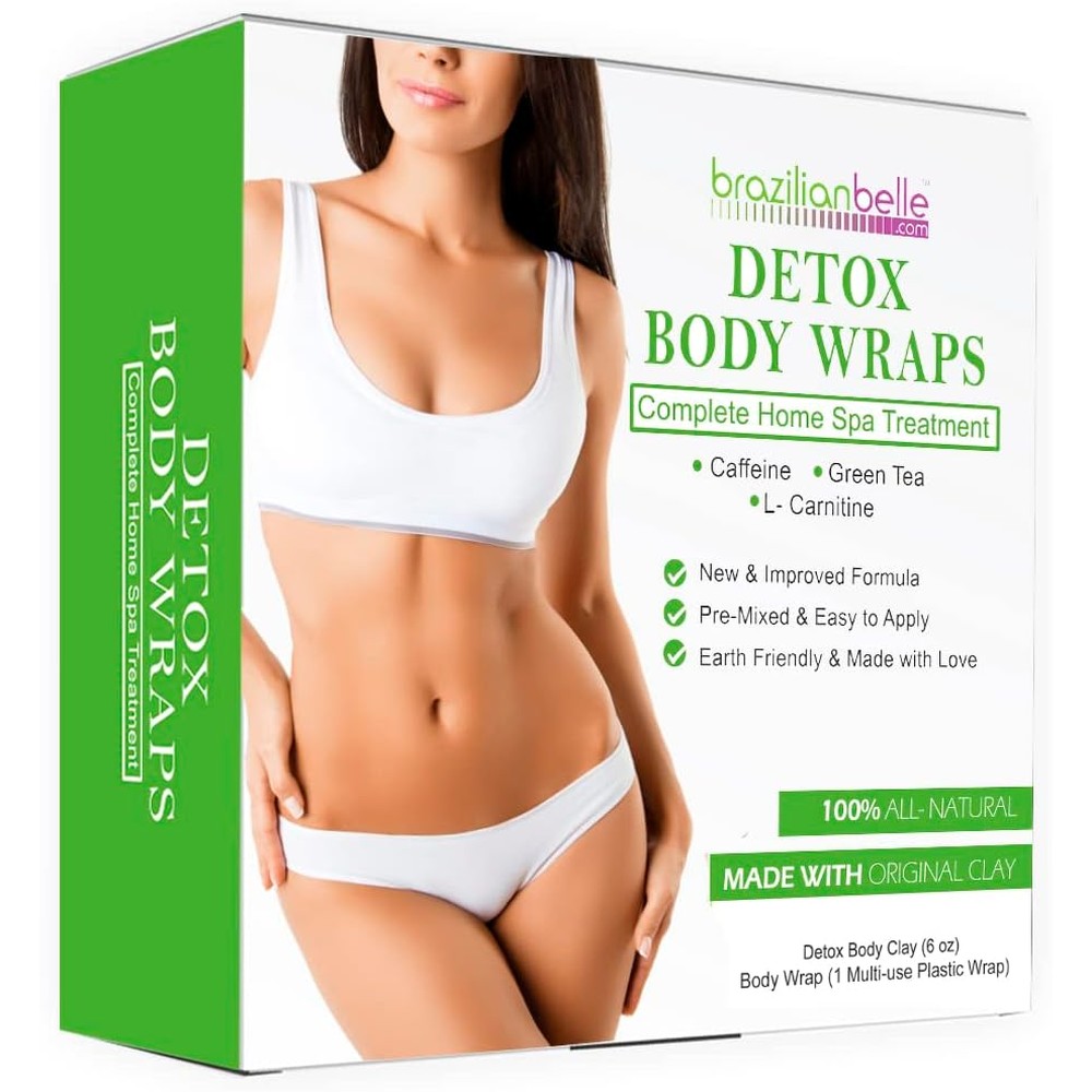 Brazilian Belle Detox Clay Body Wrap kit packaging