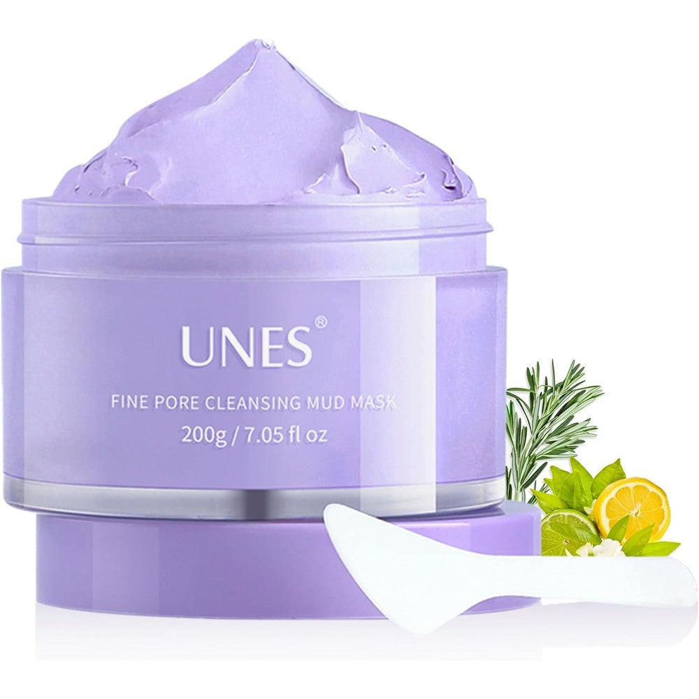 Unes Rosemary Pore Clay Mud Mask front view for deep cleansing