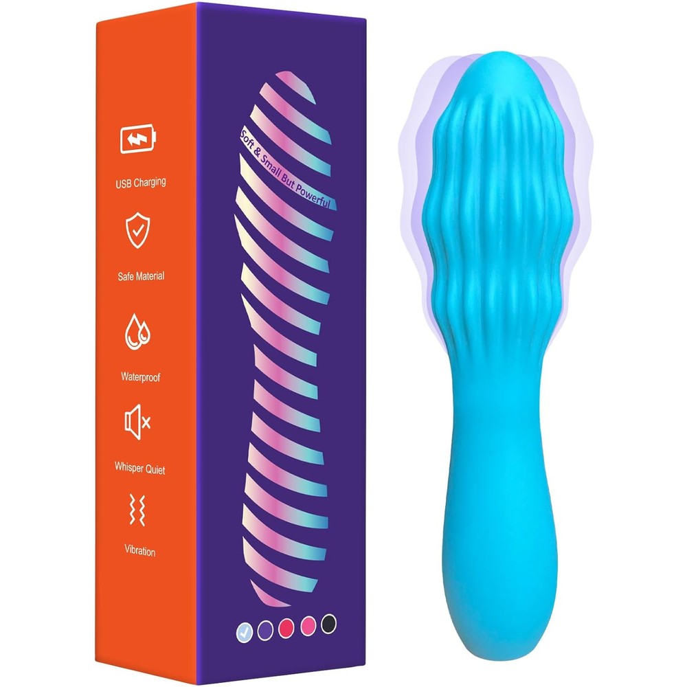 Orroysia Micro Personal Massage Device in blue front view