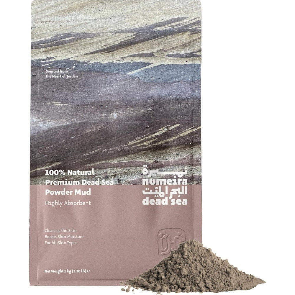Numeira 100% Pure Dead Sea Mud Powder 1kg front view
