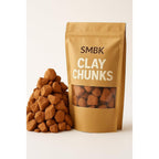 Smbk red clay edible clay chunks front view packaging