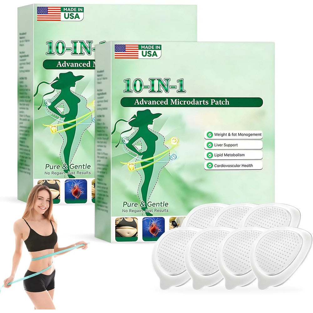 Hongchengsm Moringa 10-in-1 Advanced Nano Microdarts Patch front view of two boxes showing packaging details