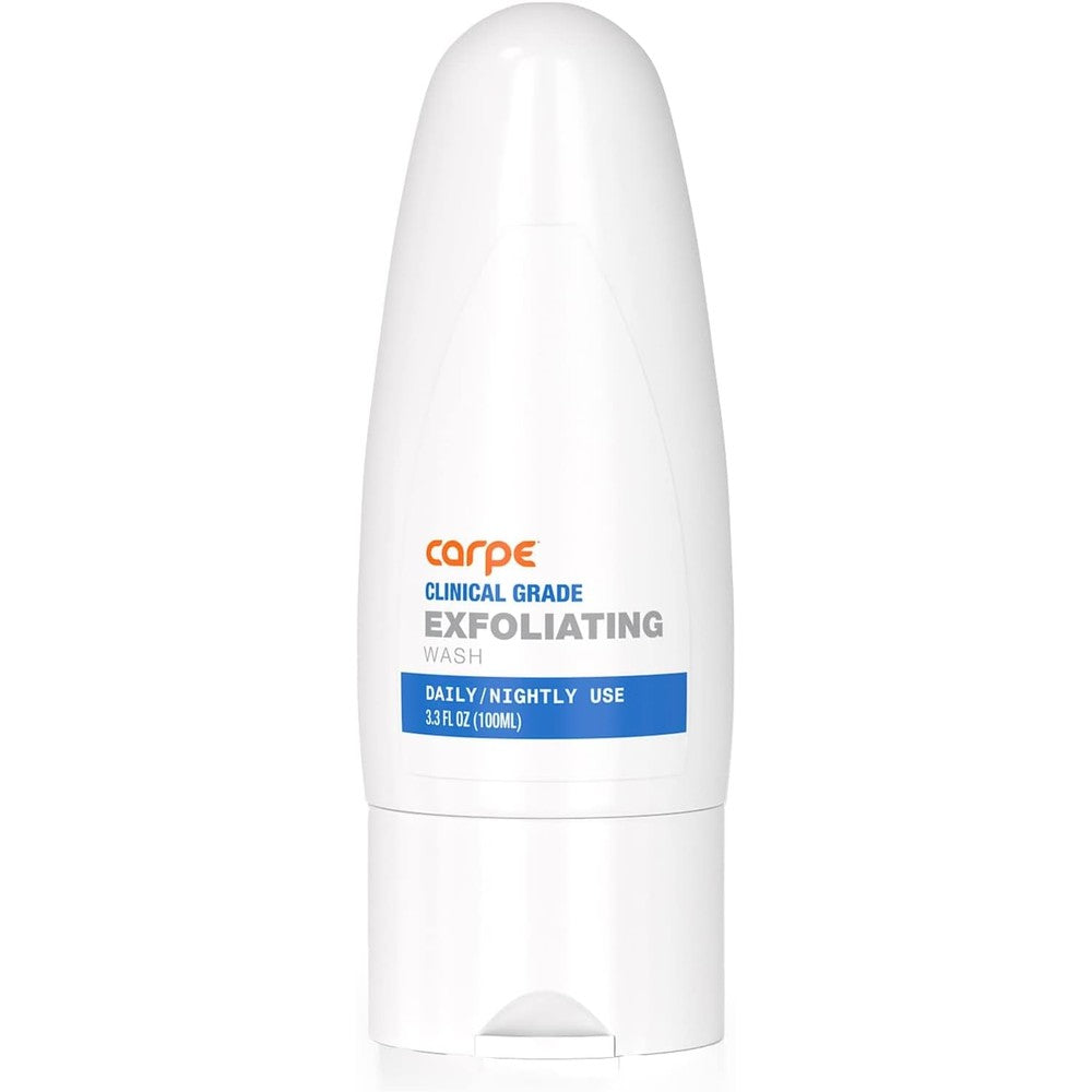 Carpe Exfoliating Underarm Scrub bottle front view for odor protection
