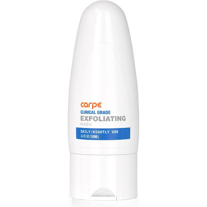 Carpe Exfoliating Underarm Scrub bottle front view for odor protection