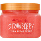Tree Hut strawberry shea sugar body scrub front view jar