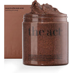 The Act coffee body scrub front view packaging