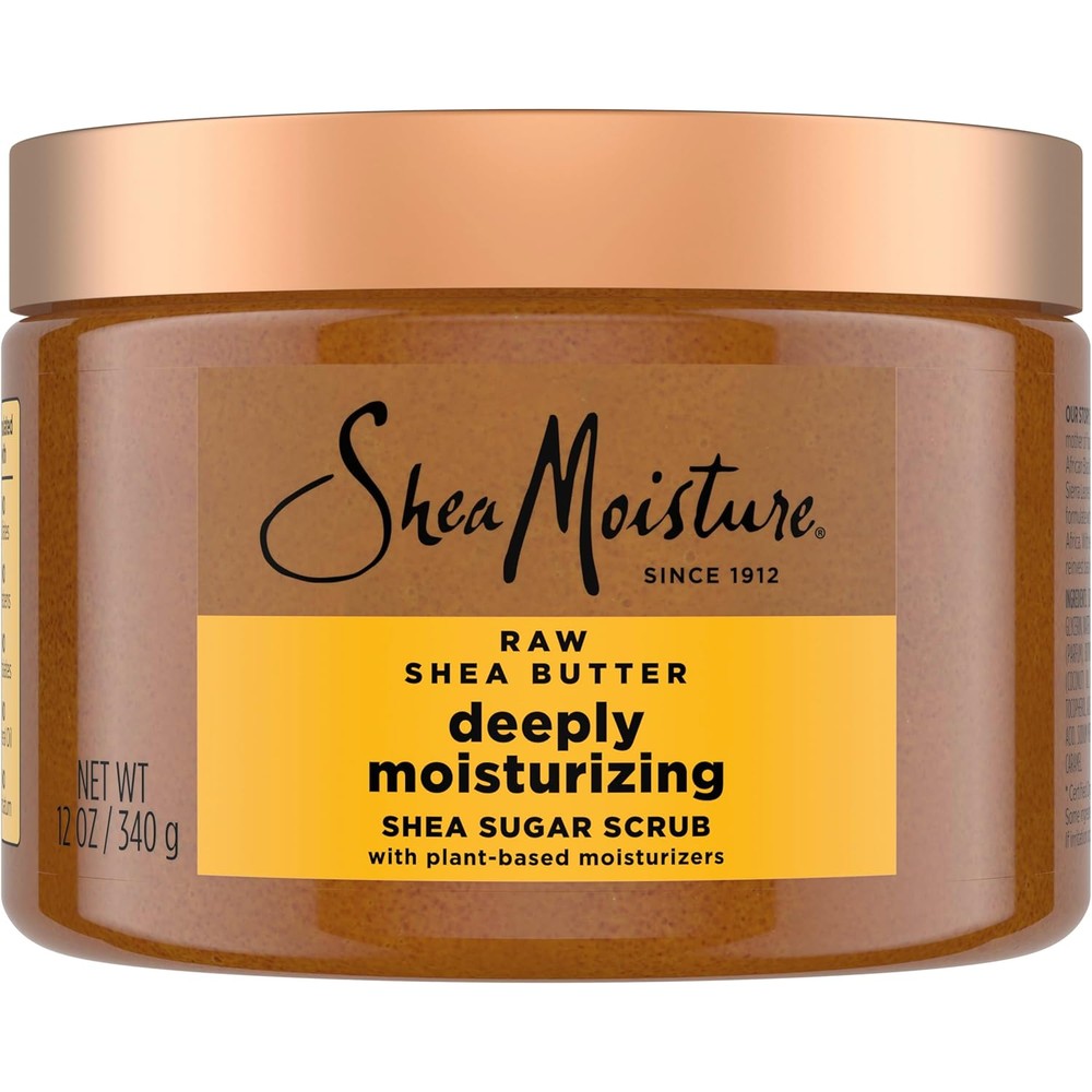SheaMoisture Raw Shea Butter Deeply Moisturizing Shea Sugar Scrub front view container