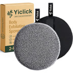 Yiclick exfoliating body scrubber front view bath sponge