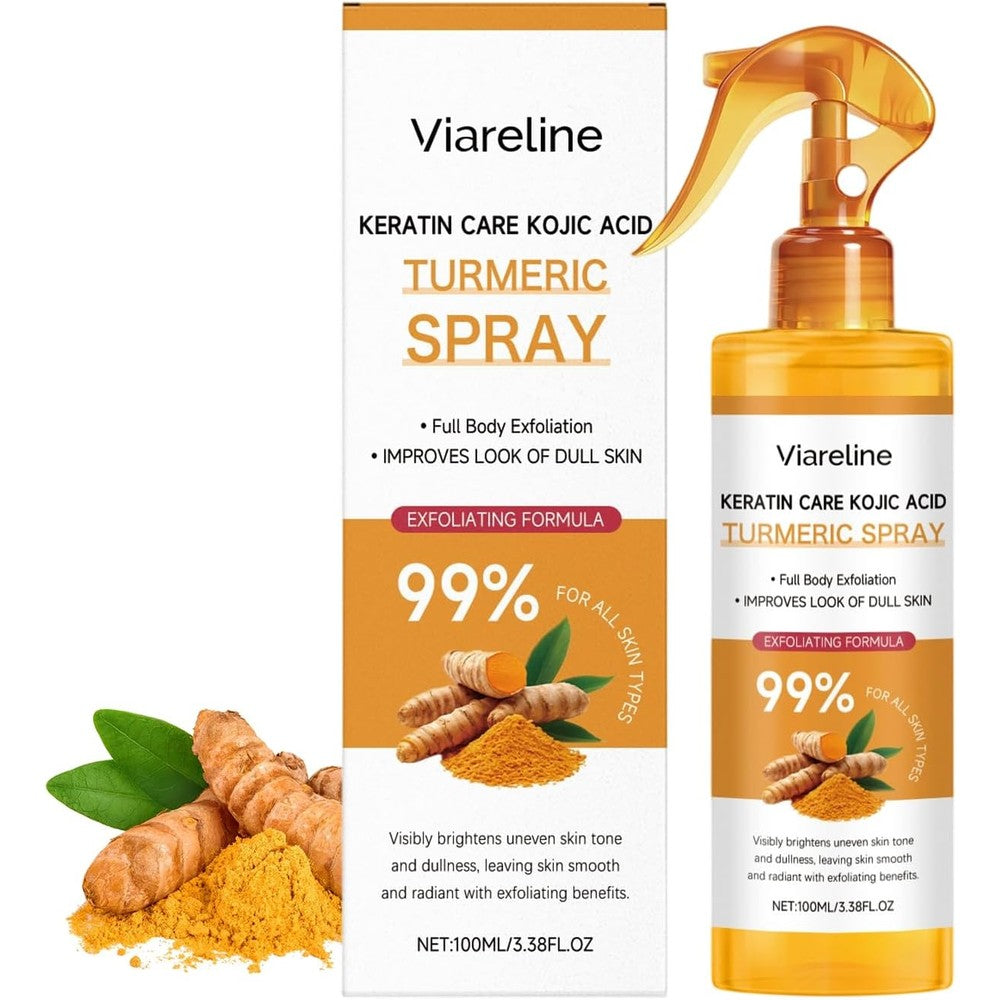Dr.Melaxin Peel Shot Keratin Care Kojic Acid Turmeric Spray 100ml front view bottle for hyperpigmentation treatment