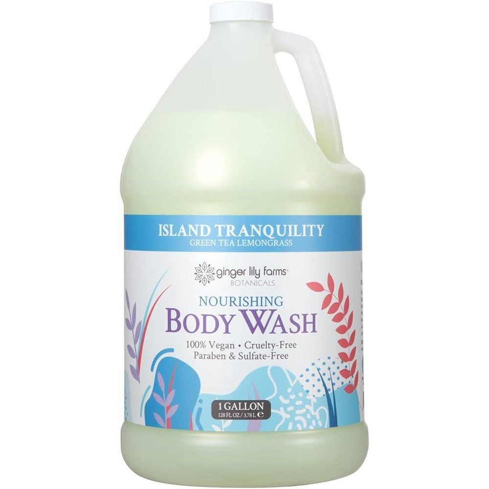 Ginger Lily Farms Botanicals Island Tranquility Body Wash Gallon front view