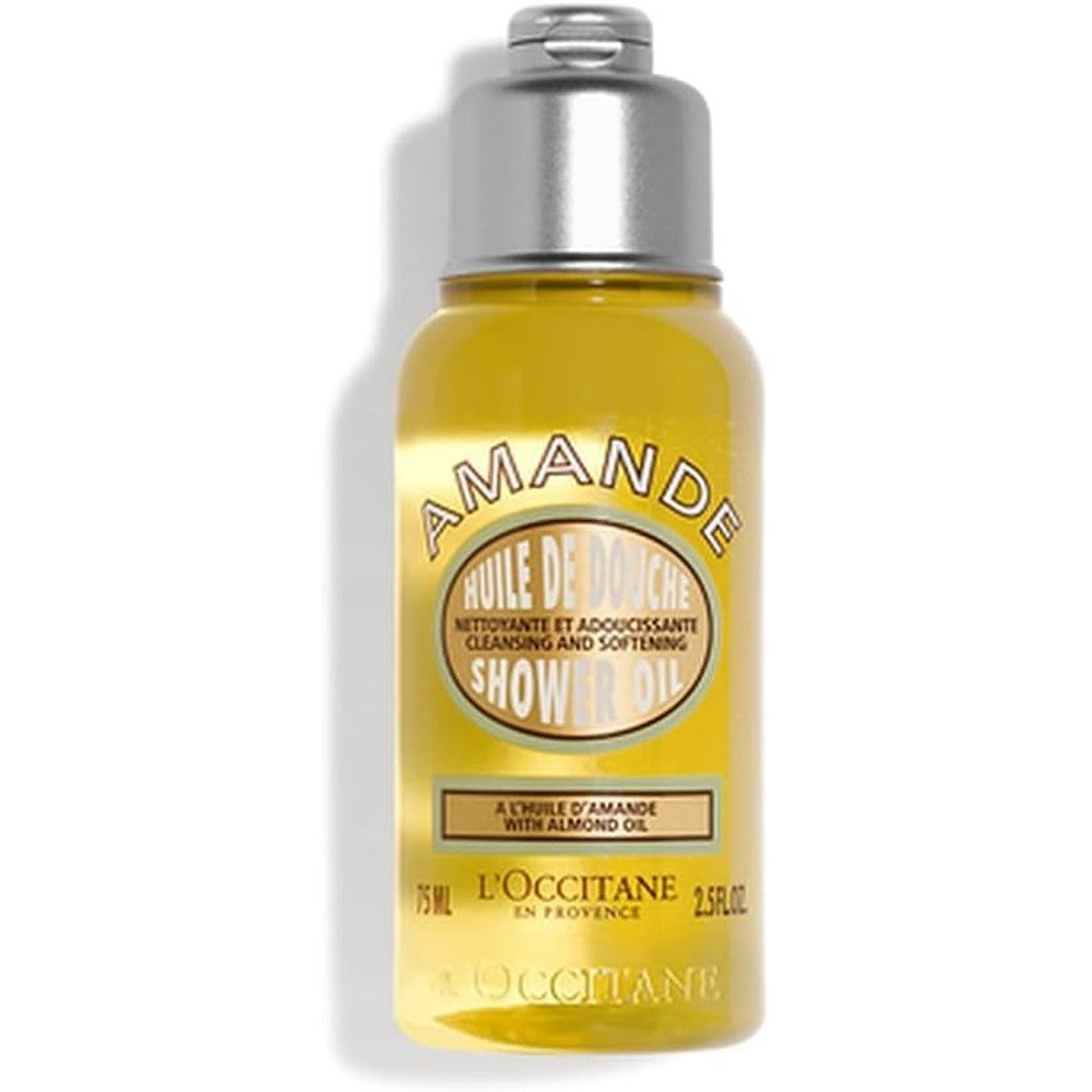 L'Occitane Almond Shower Oil bottle front view