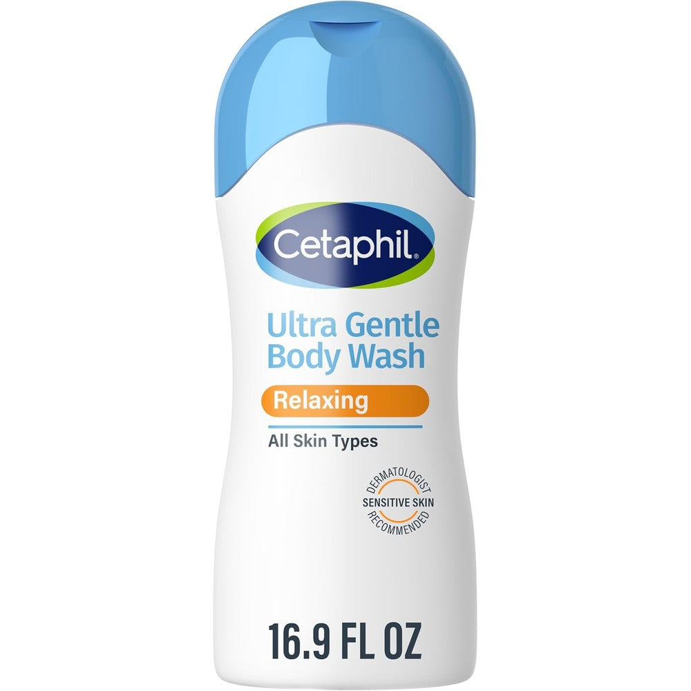 Cetaphil Ultra Gentle Relaxing Body Wash front view of 16.9 Fluid Ounce bottle