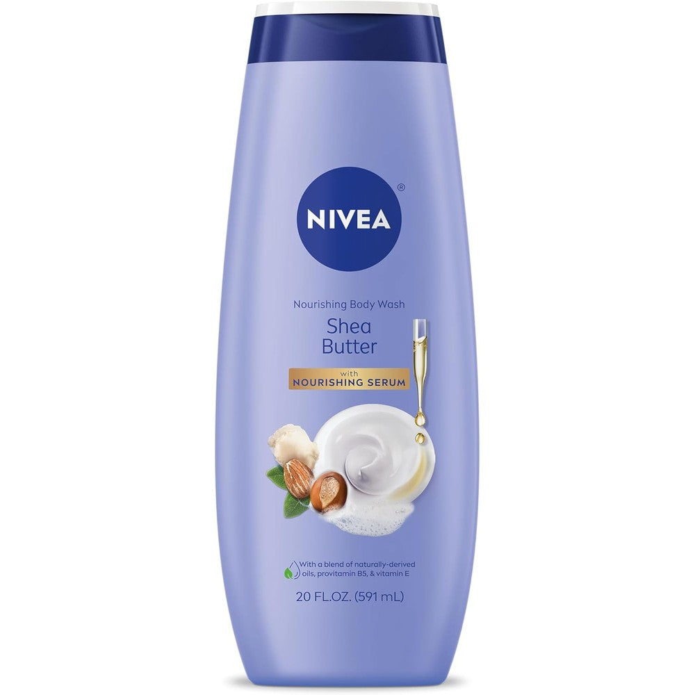 Nivea Nourishing Shea Butter Body Wash 20 Fluid Ounce front view